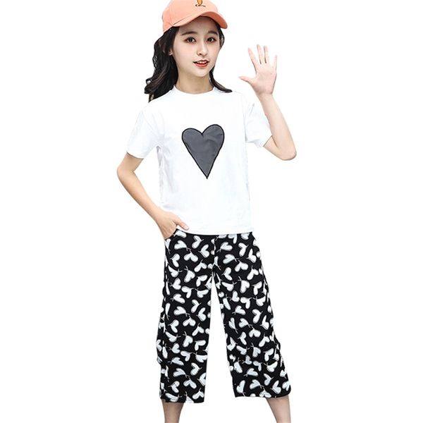 children clothes heart tshirt + pants tracksuits for girls casual style sets clothing summer 6 8 1 210528, White
children clothes heart tshirt + pants tracksuits for girls casual style sets clothing summer 6 8 1 210528, White