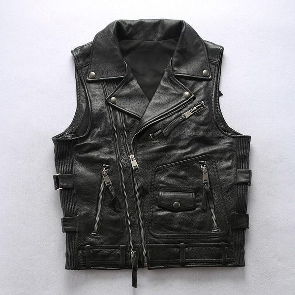 men's vests 180906 red super quality mens cool rider cow leather waistcoat genuine cowhide motorcycle stylish vest, Black;white
men's vests 180906 red super quality mens cool rider cow leather waistcoat genuine cowhide motorcycle stylish vest, Black;white