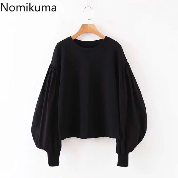 nomikuma women sweatshirt korean puff long sleeve o-neck pullover jumper autumn winter new hoodies feminimos 6d536 210427, Black
nomikuma women sweatshirt korean puff long sleeve o-neck pullover jumper autumn winter new hoodies feminimos 6d536 210427, Black