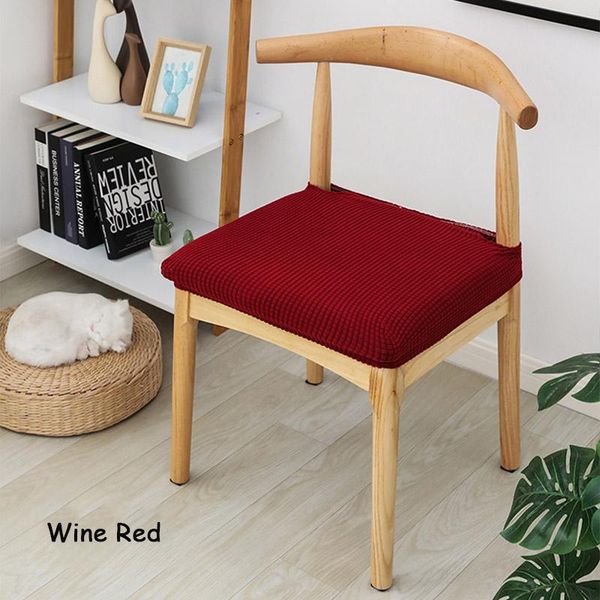 chair covers elastic polar fleece seat for dining room removable anti-dust slipcover office kitchen cover