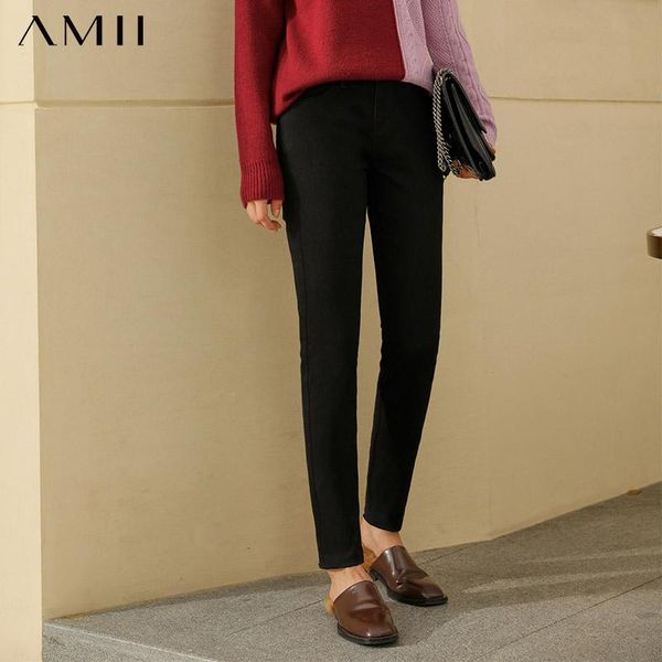 amii minimalism winter women's pants fashion solid velvet thick jeans causal streetwear high waist female 12021351, Blue
amii minimalism winter women's pants fashion solid velvet thick jeans causal streetwear high waist female 12021351, Blue