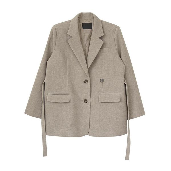 women's wool & blends autumn and winter simple pure color casual thick suit collar double breasted long sleeve woolen fashion jacket fe, Black
women's wool & blends autumn and winter simple pure color casual thick suit collar double breasted long sleeve woolen fashion jacket fe, Black