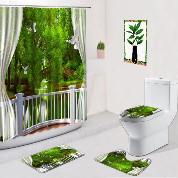 shower curtains natural scenery bathroom set curtain non slip bath carpets toilet cover mat door rug forest river pattern home
shower curtains natural scenery bathroom set curtain non slip bath carpets toilet cover mat door rug forest river pattern home