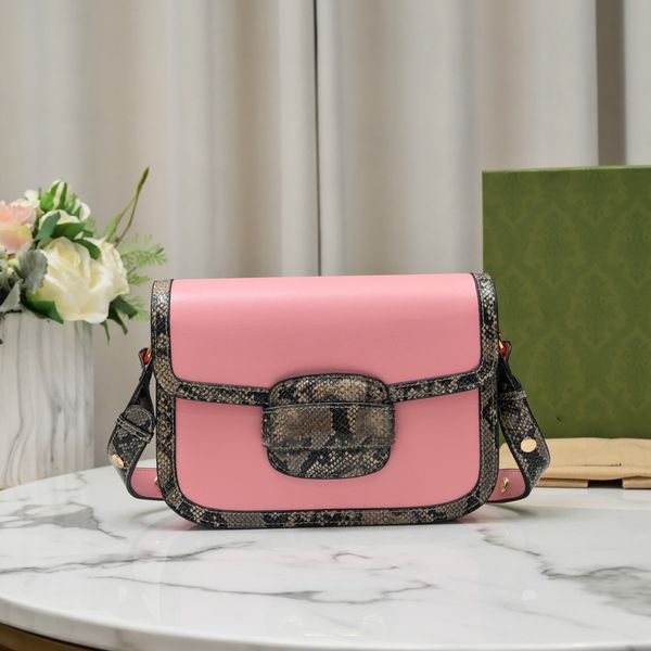 retro saddle bag women luxury classic horse street buckle brown hook design snake pattern with leather shoulder bags pink
retro saddle bag women luxury classic horse street buckle brown hook design snake pattern with leather shoulder bags pink