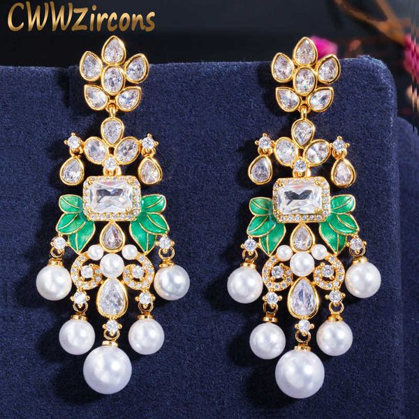 luxury long pearl tassel drop dangle earrings cubic zircon royal wedding engagement party jewelry for women cz661 210714, Silver
luxury long pearl tassel drop dangle earrings cubic zircon royal wedding engagement party jewelry for women cz661 210714, Silver