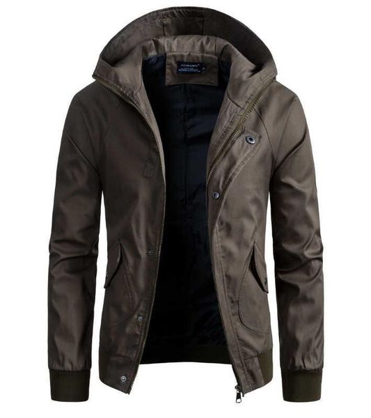men's jackets jacket men spring autumn cotton hooded slim fit army green zippers male outerwear casual clothing, Black;brown
men's jackets jacket men spring autumn cotton hooded slim fit army green zippers male outerwear casual clothing, Black;brown