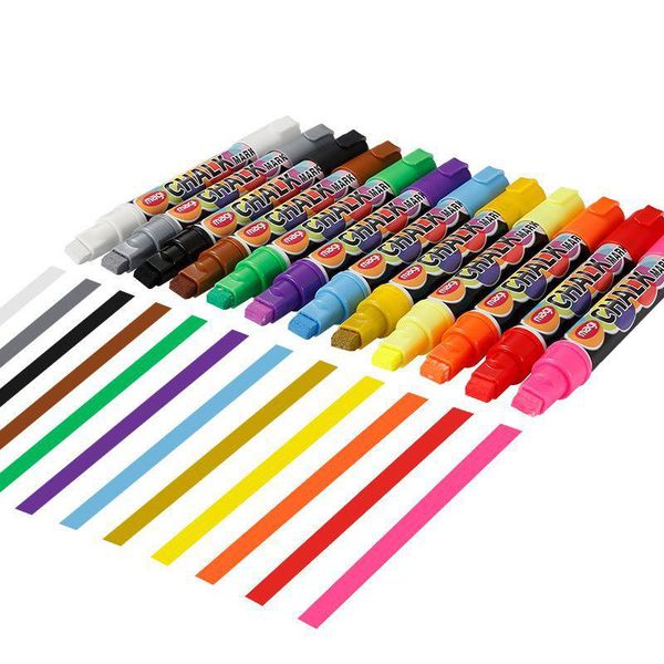 highlighters color liquid highlighter 8 colors 10mm flat head fluorescent plate special pen water-based erasable chalk, Black;red
highlighters color liquid highlighter 8 colors 10mm flat head fluorescent plate special pen water-based erasable chalk, Black;red