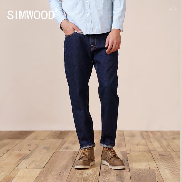 men's jeans simwood 2021 spring relax straight selvage denim men 100% cotton jean plus size brand clothing sk130136, Blue
men's jeans simwood 2021 spring relax straight selvage denim men 100% cotton jean plus size brand clothing sk130136, Blue