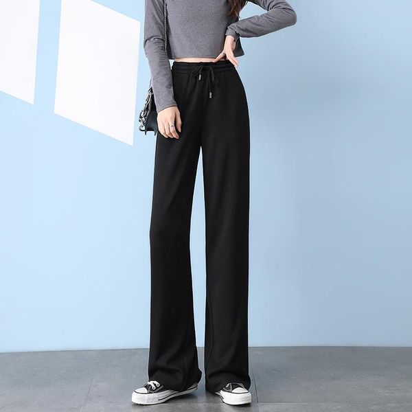 women's pants & capris wide-leg spring and autumn 2021 high waist drooping casual straight-leg mop slimming loose black, Black;white
women's pants & capris wide-leg spring and autumn 2021 high waist drooping casual straight-leg mop slimming loose black, Black;white