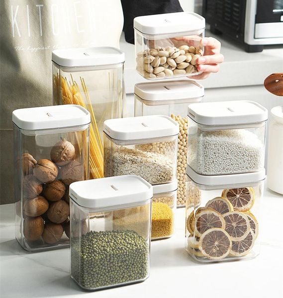 storage bottles & jars 1pcs kitchen transparent box sealed jar grains beans organizer containers refrigerator seal
storage bottles & jars 1pcs kitchen transparent box sealed jar grains beans organizer containers refrigerator seal