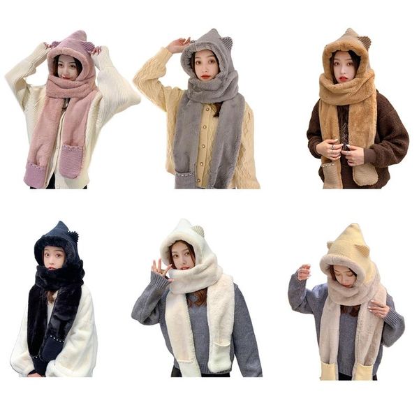 hats, scarves & gloves sets 2021 windproof scarf winter warm soft hood snood pocket hats, Blue;gray
hats, scarves & gloves sets 2021 windproof scarf winter warm soft hood snood pocket hats, Blue;gray