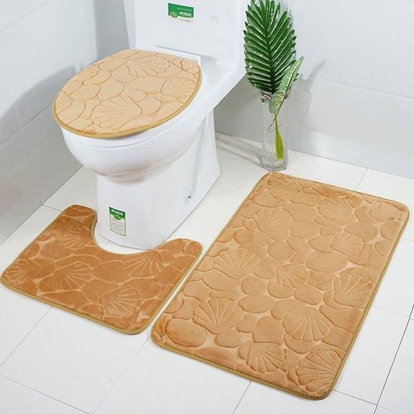 three-dimensional embossed toilet three-piece bathroom mat 3-piece set flannel carpet floor non-slip decoration bath mats
three-dimensional embossed toilet three-piece bathroom mat 3-piece set flannel carpet floor non-slip decoration bath mats
