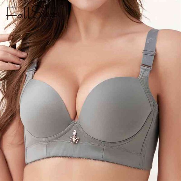 fallsweet plus size bra lingerie thick cup bras for women solid padded underwear push up brassiere femme 210728, Red;black
fallsweet plus size bra lingerie thick cup bras for women solid padded underwear push up brassiere femme 210728, Red;black