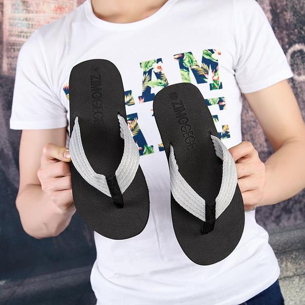slippers men's summer antiskid beach shoes wear personalized sandals outdoor fashion korean style flip flops, Black
slippers men's summer antiskid beach shoes wear personalized sandals outdoor fashion korean style flip flops, Black
