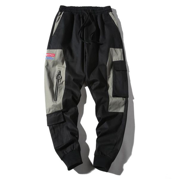 men 2021 autumn patchwork pockets cargo harem pants mens hip hop casual jogger tatical trousers harajuku streetwear male men's, Black
men 2021 autumn patchwork pockets cargo harem pants mens hip hop casual jogger tatical trousers harajuku streetwear male men's, Black
