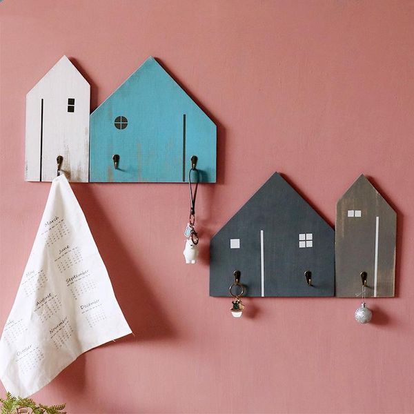 wooden house wall hook cute room decor key holder shelf storage rack organizers hooks & rails
wooden house wall hook cute room decor key holder shelf storage rack organizers hooks & rails