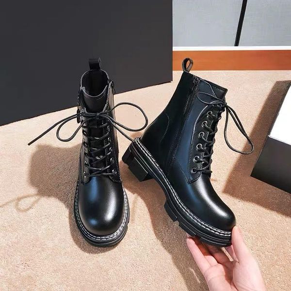 boots 2021 women shoes fashion woman casual autumn leather botas mujer female ankle, Black
boots 2021 women shoes fashion woman casual autumn leather botas mujer female ankle, Black