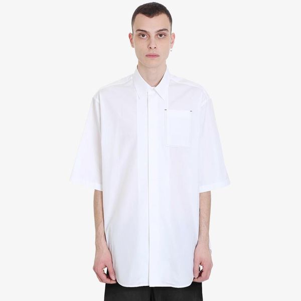 men's casual shirts simple japanese solid color five-point short-sleeved shirt summer european and american minimalist loose profile, White;black
men's casual shirts simple japanese solid color five-point short-sleeved shirt summer european and american minimalist loose profile, White;black