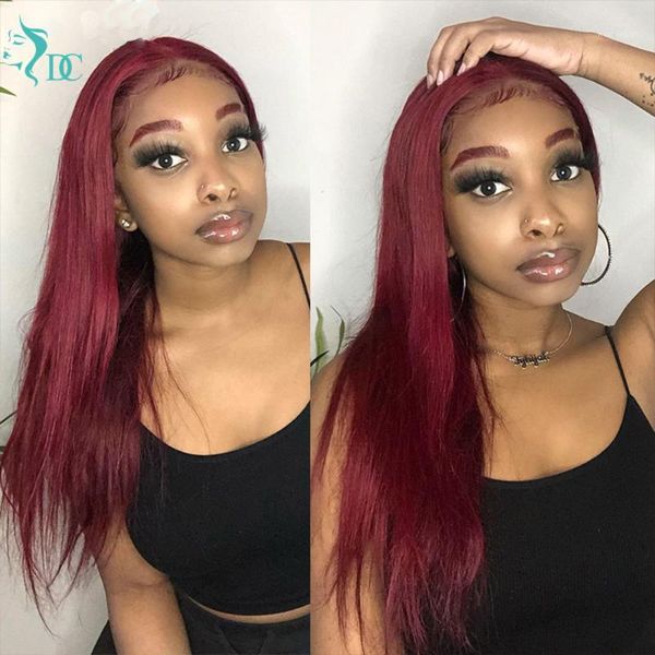 red burgundy straight hair 13x1 lace front wig human wigs pre-plucked peruvian 180% remy deep part1, Black;brown
red burgundy straight hair 13x1 lace front wig human wigs pre-plucked peruvian 180% remy deep part1, Black;brown