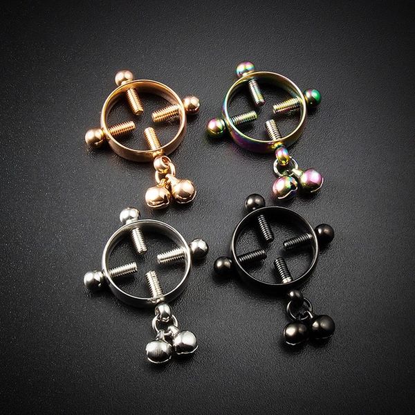 fake nipple ring non piercing stainless steel screw clamp for women body jewelry gift, Silver
fake nipple ring non piercing stainless steel screw clamp for women body jewelry gift, Silver