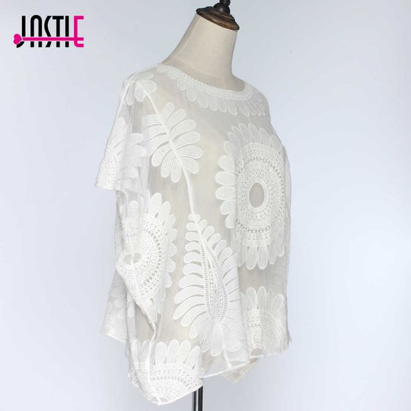 women's blouses & shirts sunflower batwing sleeves blouse cover up summer lace floral crochet vestidos de fiesta embroidery blusas wome, White
women's blouses & shirts sunflower batwing sleeves blouse cover up summer lace floral crochet vestidos de fiesta embroidery blusas wome, White