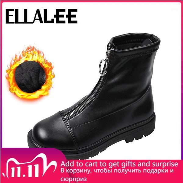boots leather women round toe fur fluffy plush lining warm comfortable front zipper black brown sewing pu1
boots leather women round toe fur fluffy plush lining warm comfortable front zipper black brown sewing pu1