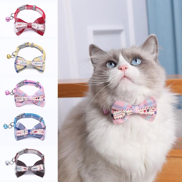 cat collars & leads pet bowknot collar adjustable plaid accessories with bell for puppy kitten bow tie lovely product
cat collars & leads pet bowknot collar adjustable plaid accessories with bell for puppy kitten bow tie lovely product