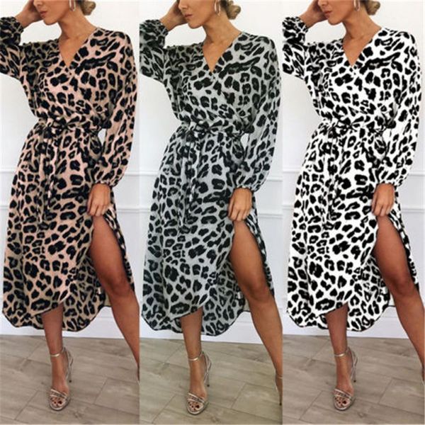 womens boho leopard printed dress 2021 spring autumn long sleeve midi dresses v neck evening split vestidos casual, Black;gray
womens boho leopard printed dress 2021 spring autumn long sleeve midi dresses v neck evening split vestidos casual, Black;gray