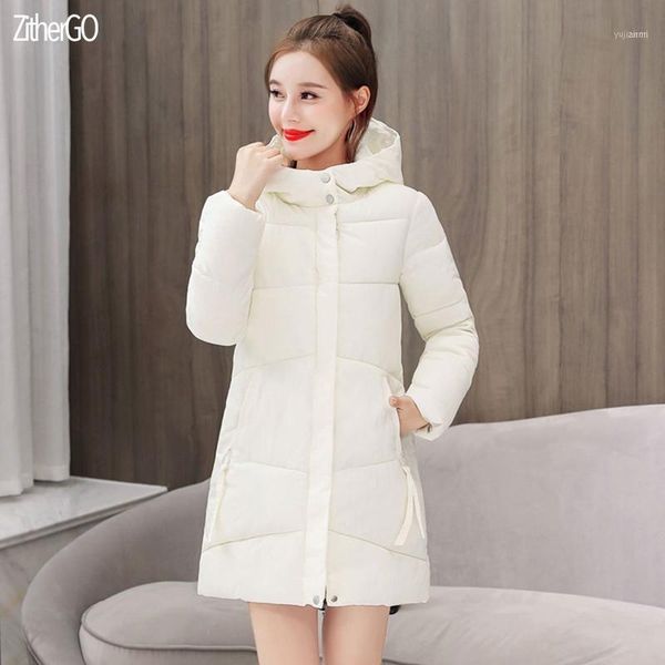 women's down & parkas zithergo 2021 winter jacket fashion women thick warm cotton coat long large size hooded student1, Black
women's down & parkas zithergo 2021 winter jacket fashion women thick warm cotton coat long large size hooded student1, Black