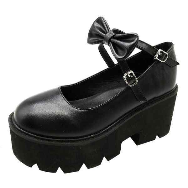 dress shoes 2021 autumn women's high heels belt buckle bow knot round toe platform, Black
dress shoes 2021 autumn women's high heels belt buckle bow knot round toe platform, Black