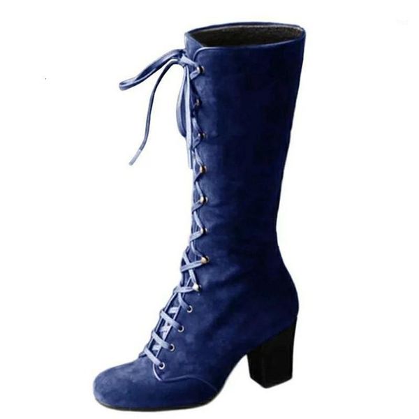 boots women's mid calf shoes woman cross lace up female suede high heels ladies thick retro plus size 35-431 enld, Black
boots women's mid calf shoes woman cross lace up female suede high heels ladies thick retro plus size 35-431 enld, Black