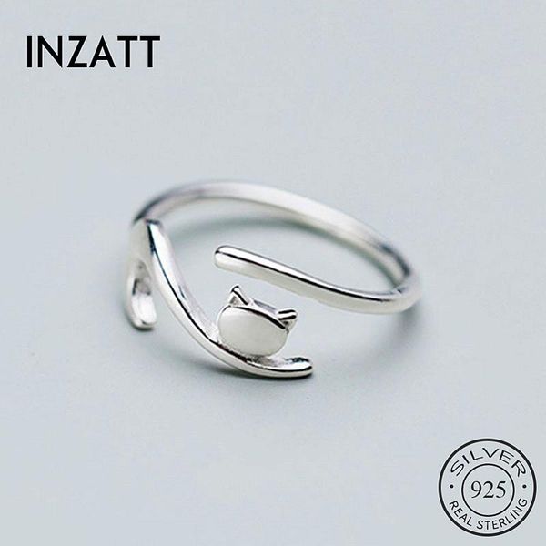 inzareal 925 sterling silver cat adjustable ring for fashion women party cute fine jewelry minimalist accessories 2021 gift cluster rings, Golden;silver
inzareal 925 sterling silver cat adjustable ring for fashion women party cute fine jewelry minimalist accessories 2021 gift cluster rings, Golden;silver