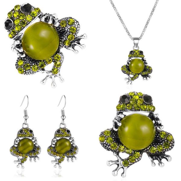 chopsticks classic design green frog pendant jewelry set for women fashion elegance party,gifts
chopsticks classic design green frog pendant jewelry set for women fashion elegance party,gifts