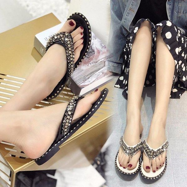 slippers women summer bright diamond clip toe flip flops woman casual shoes 2021 wedges female beach zapatos, Black
slippers women summer bright diamond clip toe flip flops woman casual shoes 2021 wedges female beach zapatos, Black