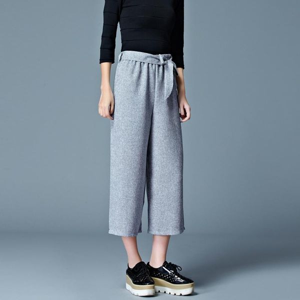 women's pants & capris 2021 women pantalon mujer harem calf-length pleated wide leg bow tie trousers ladies autumn, Black;white
women's pants & capris 2021 women pantalon mujer harem calf-length pleated wide leg bow tie trousers ladies autumn, Black;white