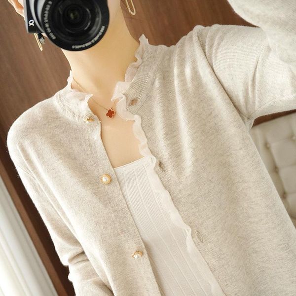 small fresh short knitted cardigan women's 2021 early spring korean pure lace with sweater coat jackets, Black;brown
small fresh short knitted cardigan women's 2021 early spring korean pure lace with sweater coat jackets, Black;brown