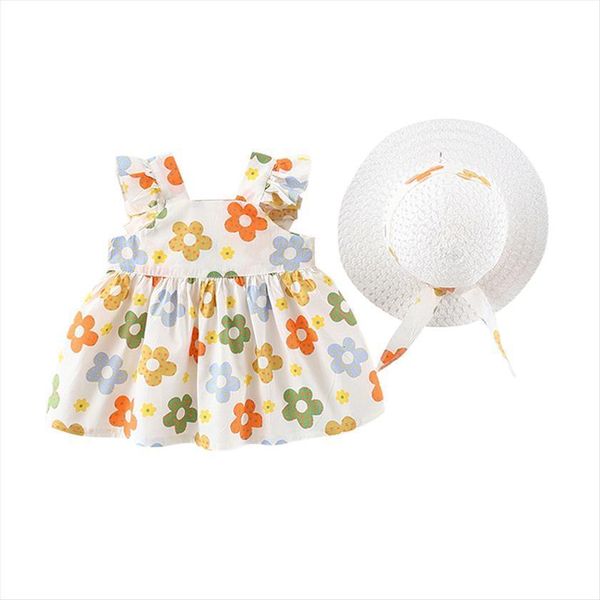 girls summer childrens flower printed girl dresses vest princess hat toddler baby knotbow sleeveless party, Red;yellow
girls summer childrens flower printed girl dresses vest princess hat toddler baby knotbow sleeveless party, Red;yellow