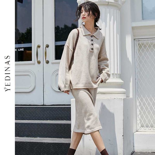 yedinas women's knitting costume turn-down collar pullover sweater + slim skirt two piece set skirts 2 sets womens outfits 210527, White
yedinas women's knitting costume turn-down collar pullover sweater + slim skirt two piece set skirts 2 sets womens outfits 210527, White
