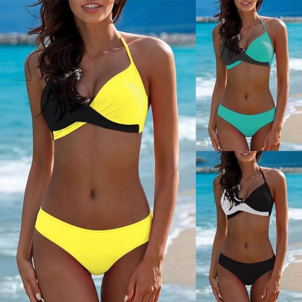women's swimwear 2021 women womens padded push-up bra bikini set one piece patchwork bathing suit swimsuit bikinis biquinis, White;black
women's swimwear 2021 women womens padded push-up bra bikini set one piece patchwork bathing suit swimsuit bikinis biquinis, White;black