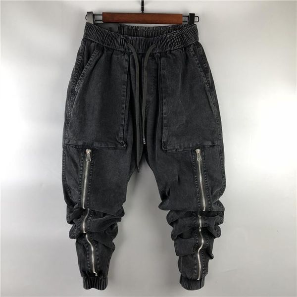 men's jeans owen men casual cargo harem pants high street hip hop length clothing denim sweatpants spring autumn big size, Blue
men's jeans owen men casual cargo harem pants high street hip hop length clothing denim sweatpants spring autumn big size, Blue