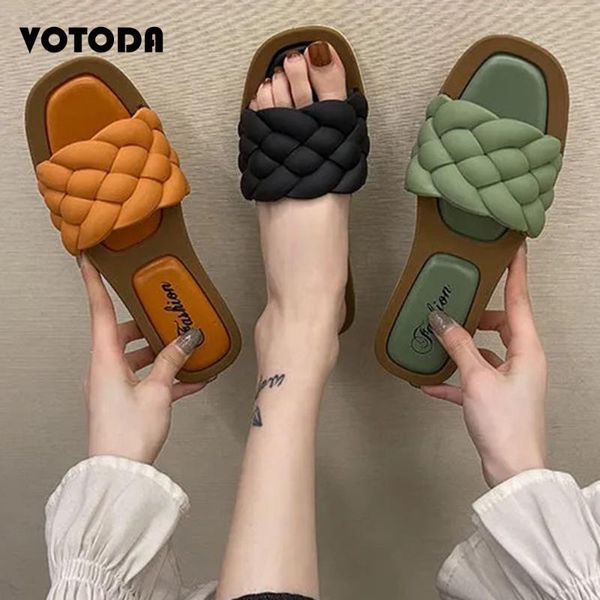 slippers summer fashion weaving beach women square toe flat sandal outdoor ladies flip flop slides casual anti-slip female shoes, Black
slippers summer fashion weaving beach women square toe flat sandal outdoor ladies flip flop slides casual anti-slip female shoes, Black