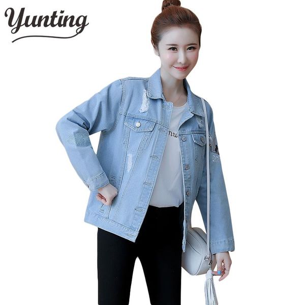women's jackets plus size 3xl women denim coat embroidery short basic ladies jean jacket slim flower outwear 2021, Black;brown
women's jackets plus size 3xl women denim coat embroidery short basic ladies jean jacket slim flower outwear 2021, Black;brown
