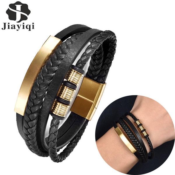 charm bracelets mutilayer leather bracelet for men stainless steel magnetic clasps bangle punk vintage arrival male jewelry party gift, Golden;silver
charm bracelets mutilayer leather bracelet for men stainless steel magnetic clasps bangle punk vintage arrival male jewelry party gift, Golden;silver