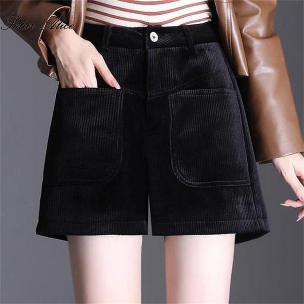 women's shorts 2021 fall/winter high-waist corduroy wide-leg all-match slim casual, White;black
women's shorts 2021 fall/winter high-waist corduroy wide-leg all-match slim casual, White;black