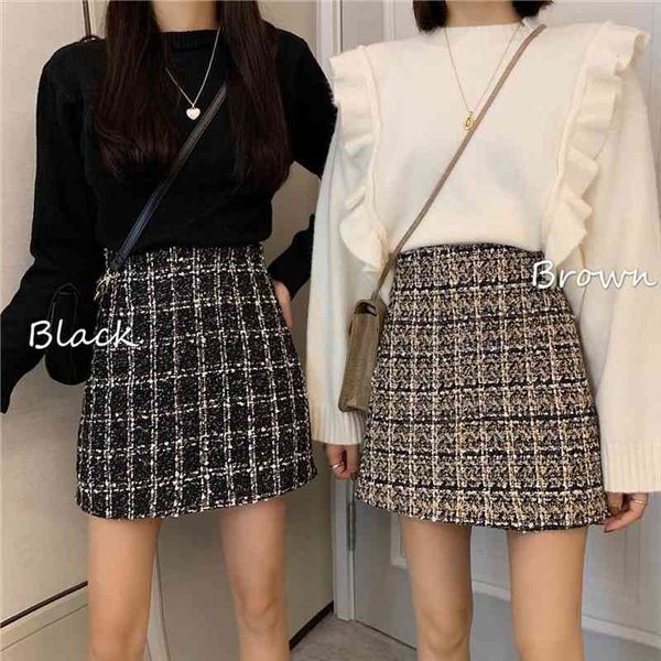 plaid a-line simple women skirt above knee tweed vintage short bottoms for girls autumn winter kk8279, Black
plaid a-line simple women skirt above knee tweed vintage short bottoms for girls autumn winter kk8279, Black