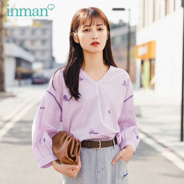 women's blouses & shirts blouses summer pure cotton litarary embroidered loose leisure cute blouse pbja, White
women's blouses & shirts blouses summer pure cotton litarary embroidered loose leisure cute blouse pbja, White