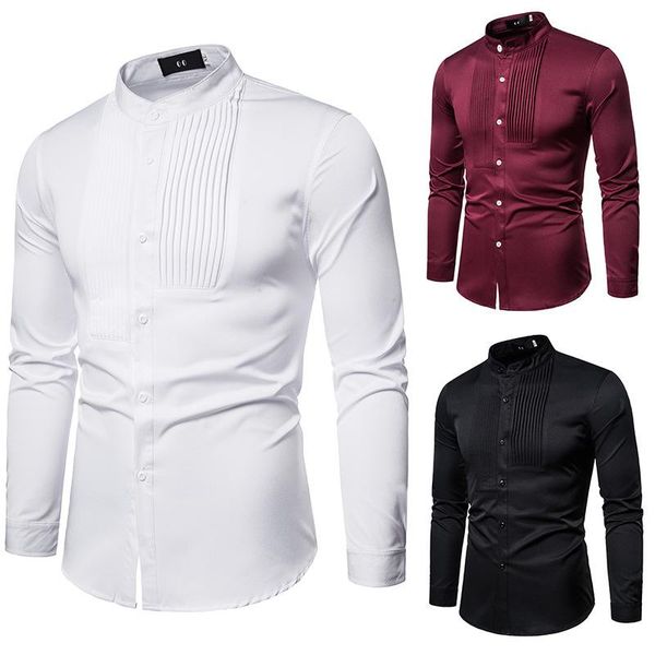 Men's Casual Shirts Mens Regular Fit Long Sleeve Lapel Striped Single Breasted Shirt Business Top, White;black
Men's Casual Shirts Mens Regular Fit Long Sleeve Lapel Striped Single Breasted Shirt Business Top, White;black