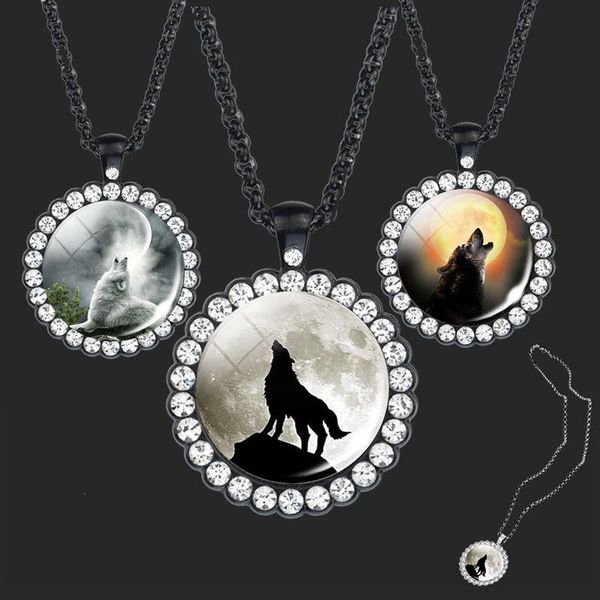 pendant necklaces black chain necklace fashion exquisite rhinestone wolf glass dome head men and women accessories gifts, Silver
pendant necklaces black chain necklace fashion exquisite rhinestone wolf glass dome head men and women accessories gifts, Silver