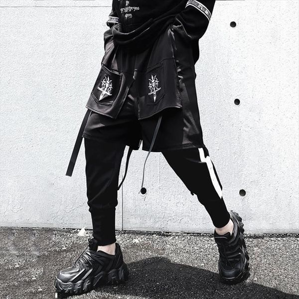 embroidered culottes double layer women pants loose bottoming multi design capri harem ribbon jogger overalls hiphop harajuku, Black
embroidered culottes double layer women pants loose bottoming multi design capri harem ribbon jogger overalls hiphop harajuku, Black