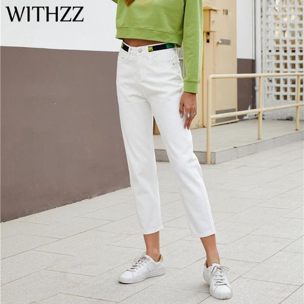 women's jeans withzz spring denim trousers webbing waist inelastic straight pants, Blue
women's jeans withzz spring denim trousers webbing waist inelastic straight pants, Blue